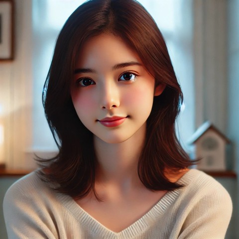 Woman deep in thought on virginity.