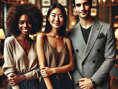 Building Escort Confidence - Cover Confident escort engaging in conversation.